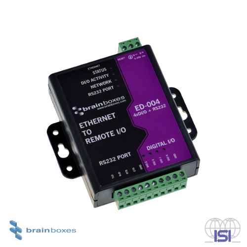 ED 004 - Ethernet to 4 Digital IO and RS232 Serial Port-min