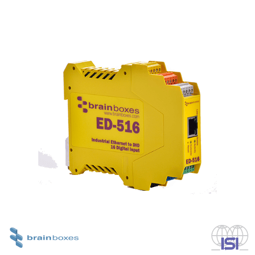 ED 516 - Ethernet to 16 Digital Inputs + RS485 Gateway