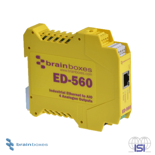 ED 560 - Ethernet to 4 Analogue Outputs + RS485 Gateway