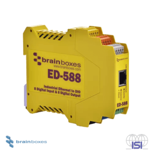 ED 588 - Ethernet to 8 Digital Inputs and 8 Digital Outputs + RS485 Gateway